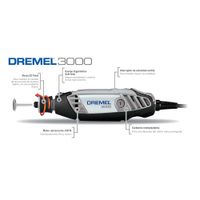 Multiherramienta Dremel 3000 + Kit 30 Accesorios + 2 Aditamentos