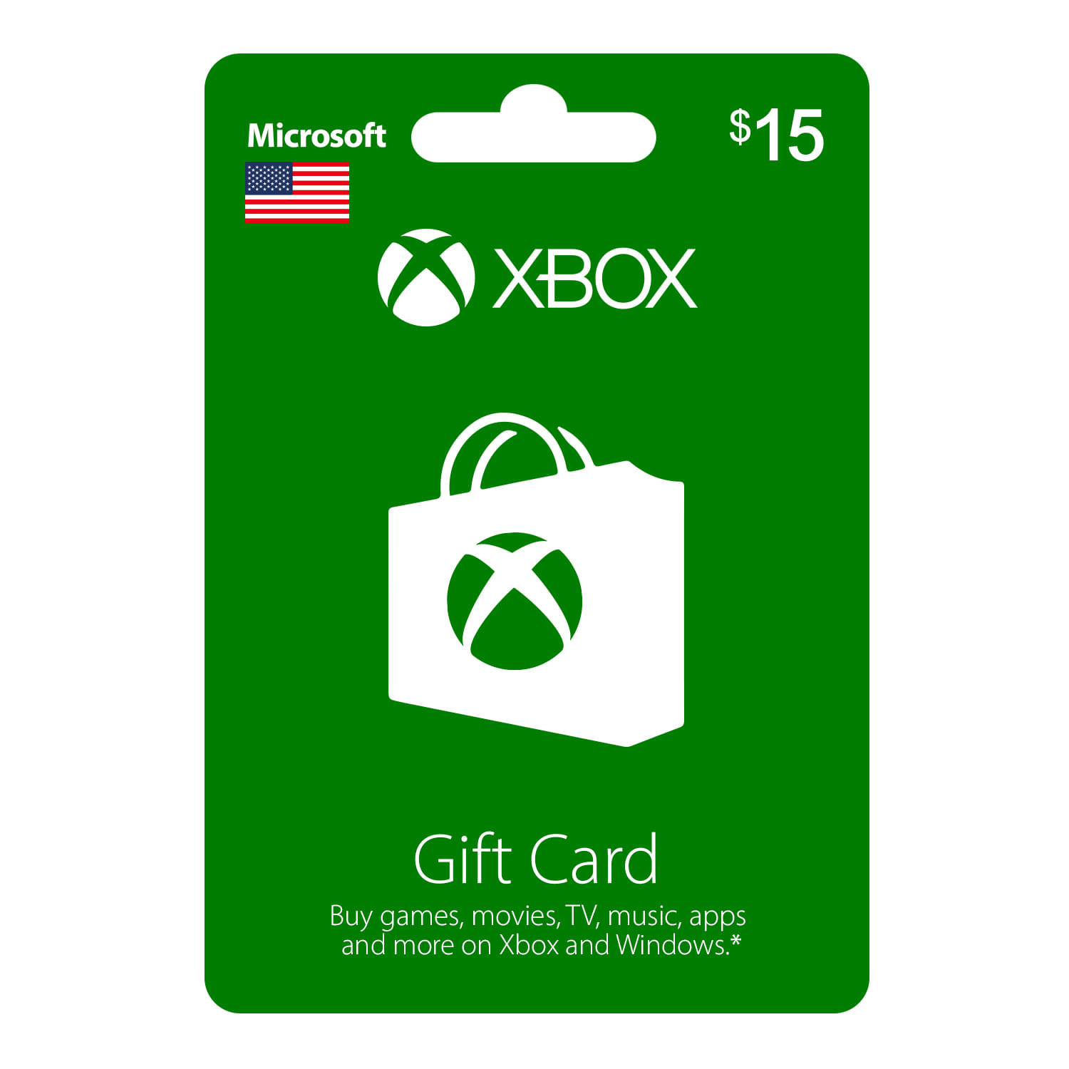 Gift Card Xbox One $ 15