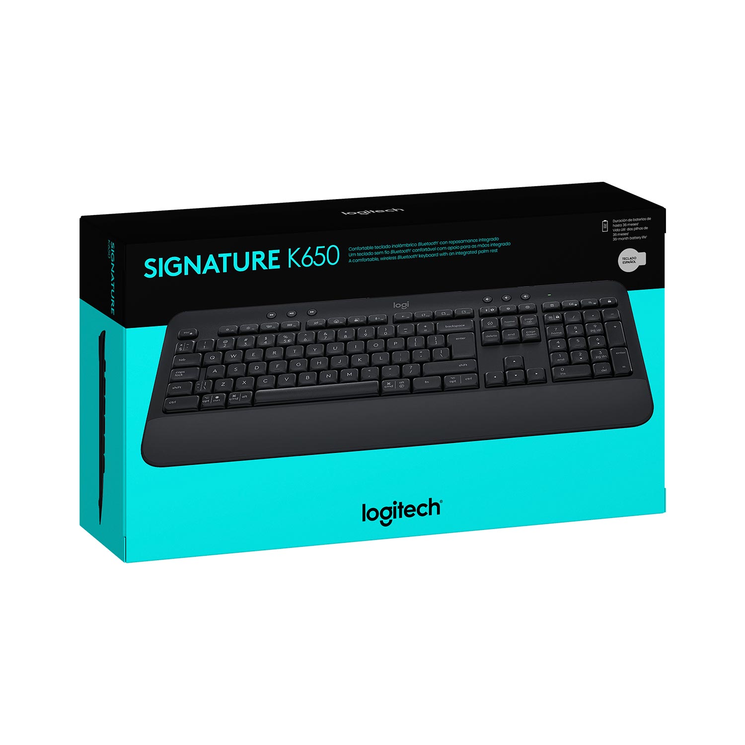 Teclado Logitech Signature K650 Wireless Blutooth Sp Black