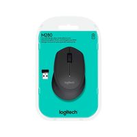 MOUSE LOGITECH M280 COMFORT PLUS WIRELESS BLACK