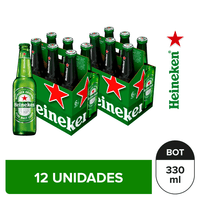 Pack Cerveza HEINEKEN 6 Pack Botella 330ml x 2un