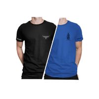 polo katana pack x2 negro y azul