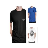 polo katana pack x 3 negro azul y blanco