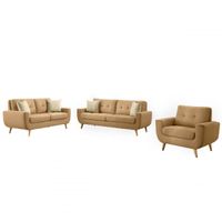 Juego de Sala Vintage 3 2 1 Kayruth Alto Hogar Beige