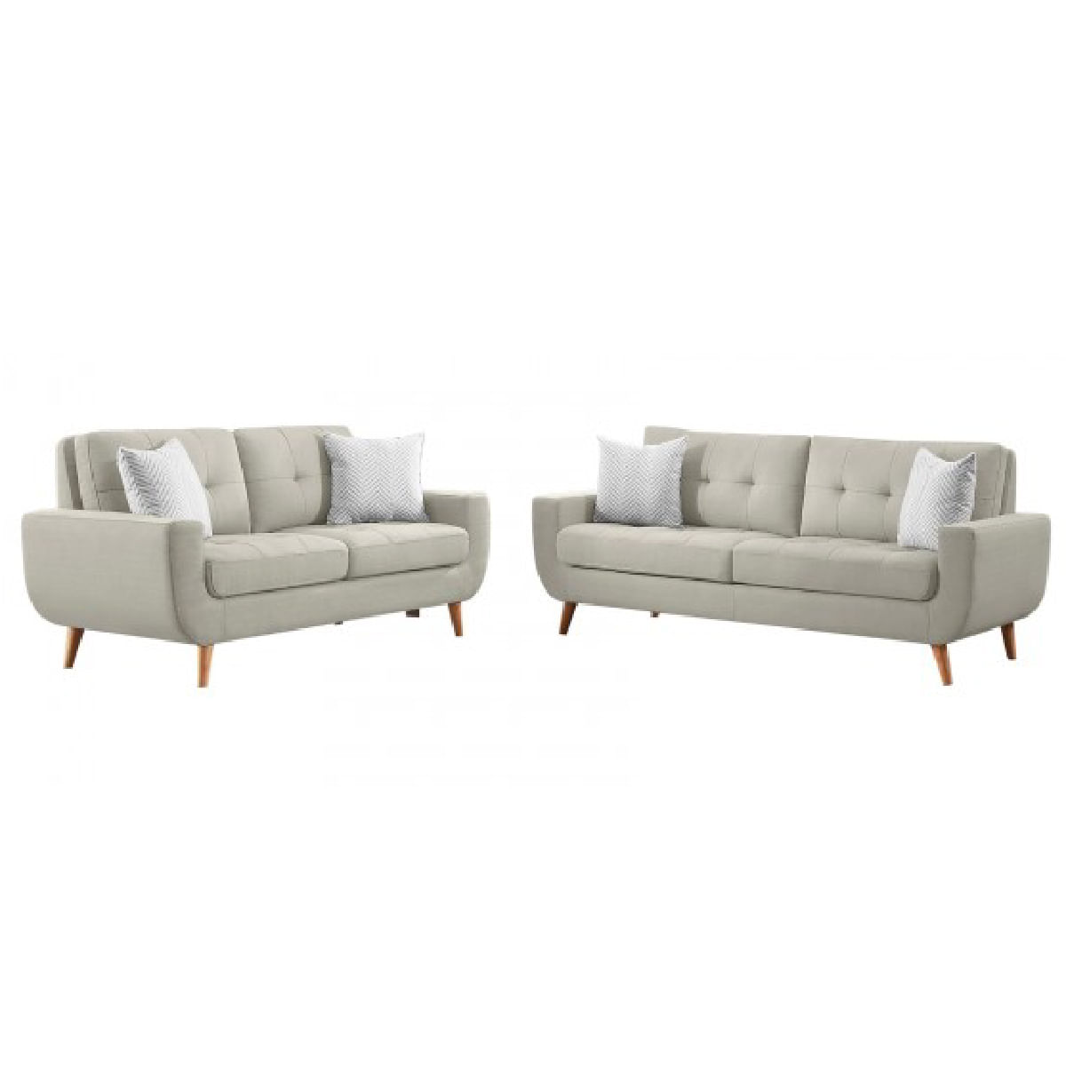 Juego de Sala Vintage 3 2 Kayruth Gris
