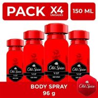 Desodorante Spray Old Spice VIP Corporal 150ml PackX4