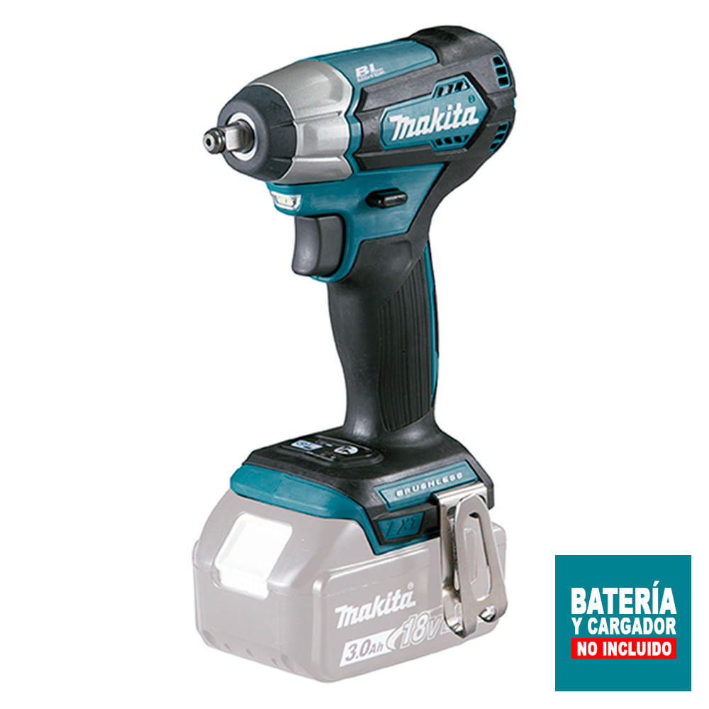 Llave de Impacto Inalámbrico Makita BL XPT 18V 1/2"" 210 Nm DTW181Z sin Batería ni Cargador