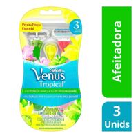 Máquina para Afeitar Gillette Venus Tropical 3 unidades