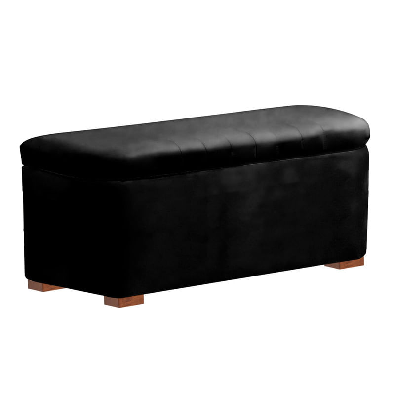 BAUL ESTHER MAVISAC DOS PLAZAS COLOR NEGRO - ULTRA CUERO