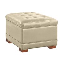 BAUL DARCY MAVISAC PEQUEÑO COLOR MARFIL - ULTRA CUERO