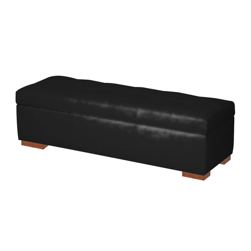 BAUL ARDECO MAVISAC PLAZA Y MEDIA COLOR NEGRO - ULTRA CUERO