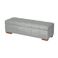 BAUL BROTON MAVISAC DOS PLAZAS COLOR PLATA - ULTRA CUERO
