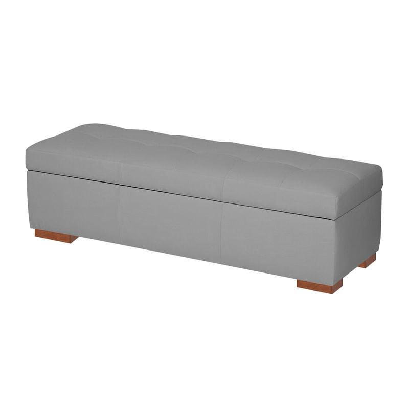 BAUL ARDECO MAVISAC PLAZA QUEEN COLOR PLATA - TELA