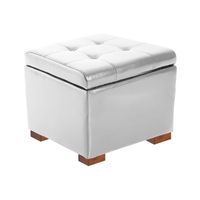BAUL COUSTER MAVISAC PEQUEÑO COLOR BLANCO - ULTRA CUERO