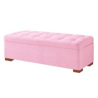 BAUL TERRACOTA MAVISAC DOS PLAZAS COLOR ROSADO - TELA