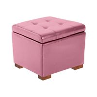 BAUL COUSTER MAVISAC PEQUEÑO COLOR ROSADO - TELA