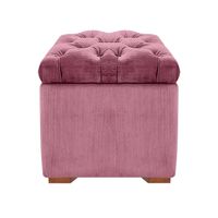 BAUL OLIVER MAVISAC PEQUEÑO COLOR ROSADO - TELA