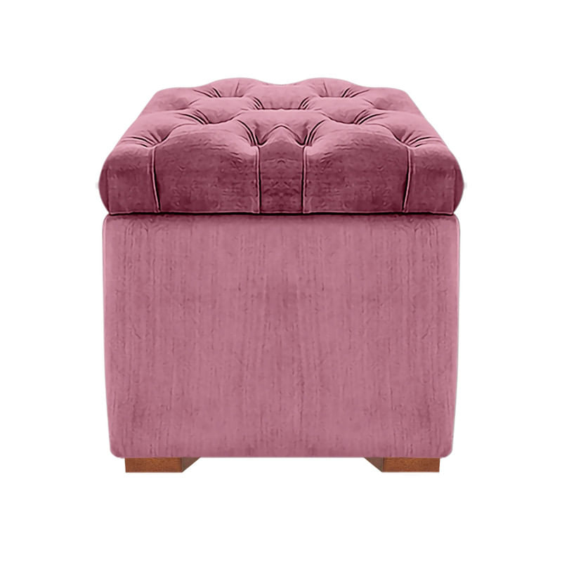 BAUL OLIVER MAVISAC PEQUEÑO COLOR ROSADO - TELA