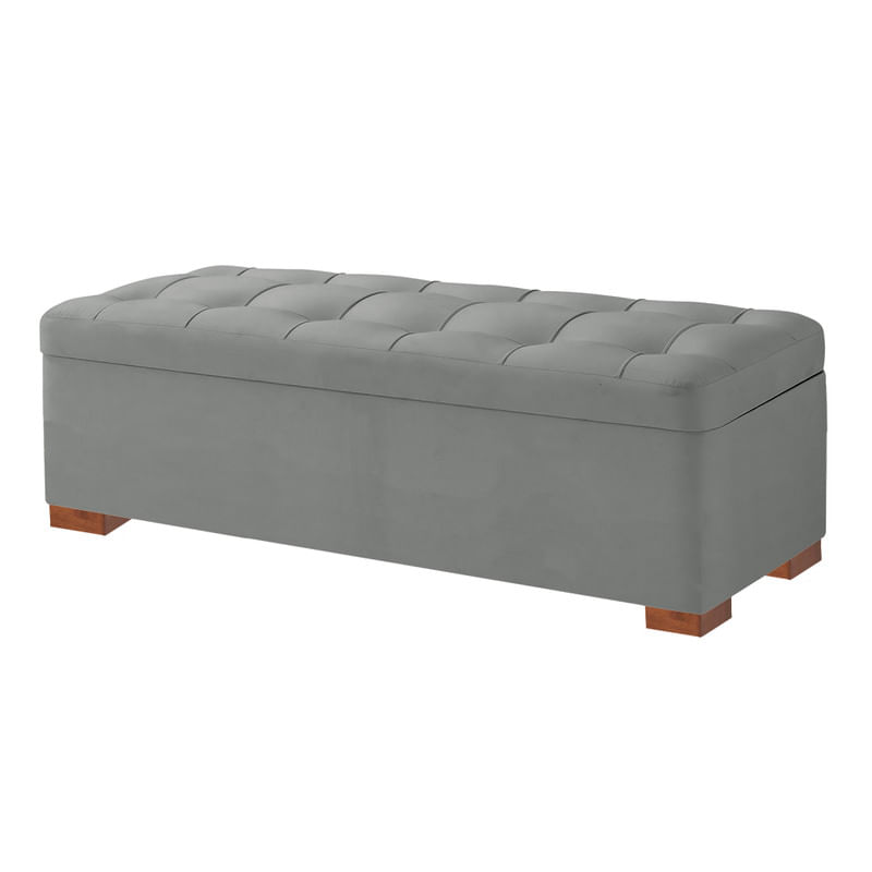 BAUL TERRACOTA MAVISAC DOS PLAZAS COLOR PLATA - ULTRA CUERO