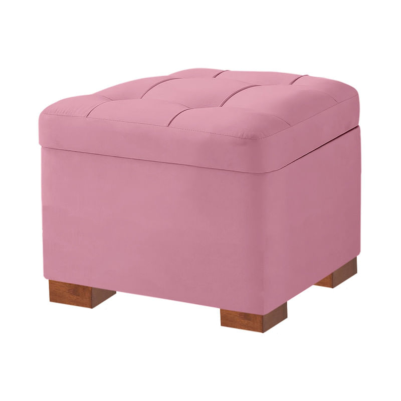 BAUL TERRACOTA MAVISAC PEQUEÑO COLOR ROSADO - TELA