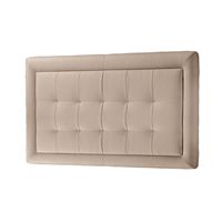 CABECERA SQUARE MAVISAC PLAZA QUEEN COLOR BEIGE - TELA