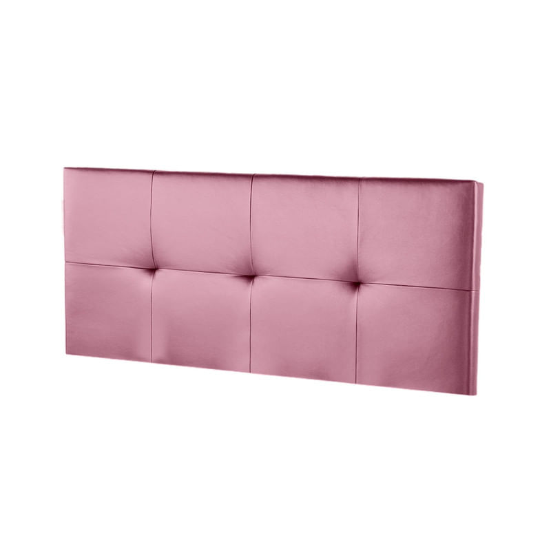 CABECERA POLIPIEL CRETA MAVISAC PLAZA KING COLOR ROSADO - TELA