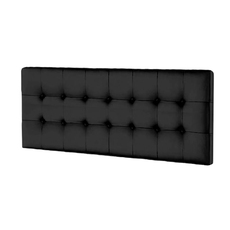 CABECERA VANILLA MAVISAC PLAZA QUEEN COLOR NEGRO - TELA