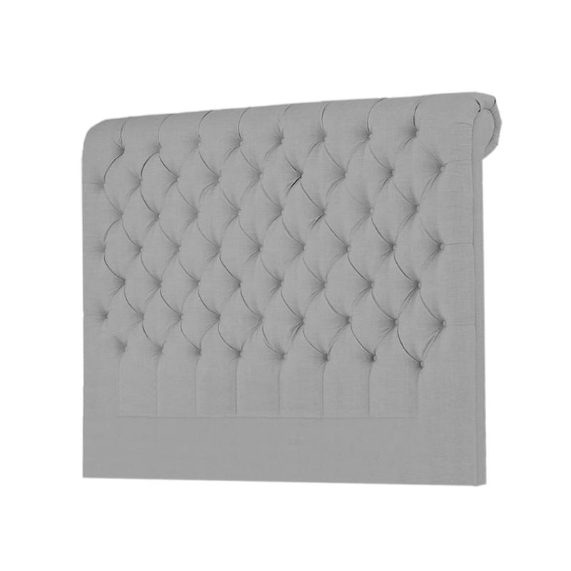 CABECERA LINEN MAVISAC PLAZA QUEEN COLOR PLATA - TELA