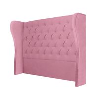 CABECERA SAFIRO MAVISAC PLAZA KING COLOR ROSADO - TELA