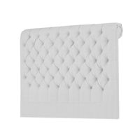 CABECERA LINEN MAVISAC PLAZA Y MEDIA COLOR BLANCO - ULTRA CUERO