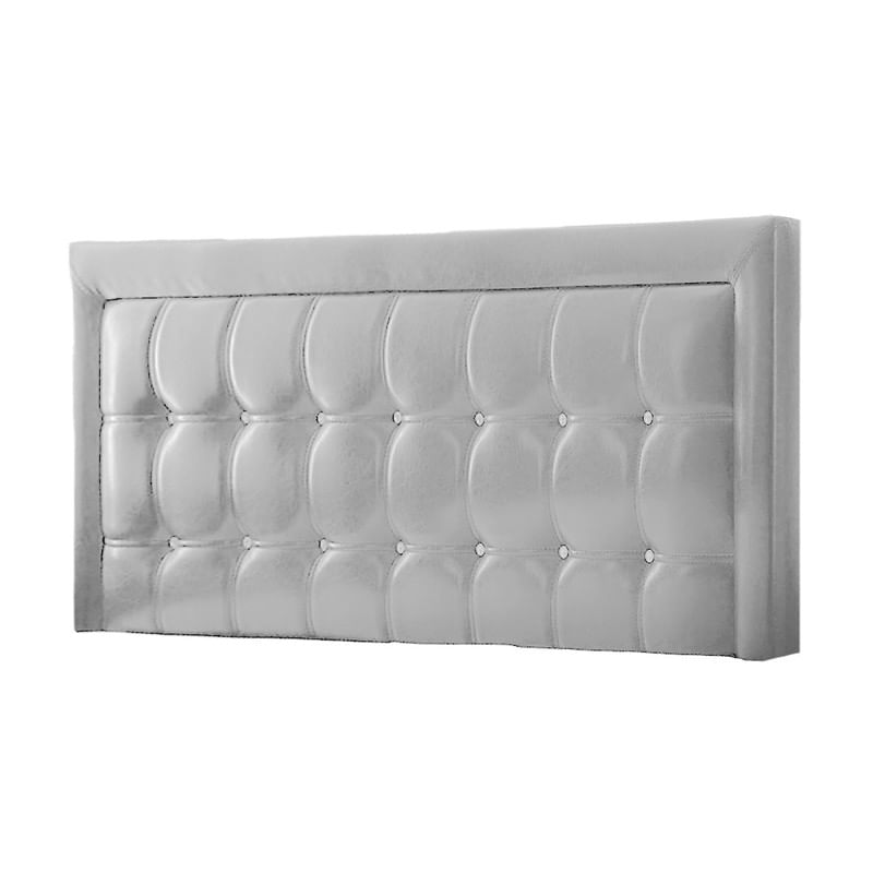 CABECERA KYBELE MAVISAC DOS PLAZAS COLOR PLATA - TELA