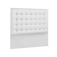 CABECERA HADES MAVISAC PLAZA QUEEN COLOR BLANCO - ULTRA CUERO