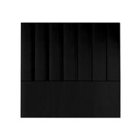 CABECERA TOSCO MAVISAC DOS PLAZAS COLOR NEGRO - TELA