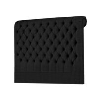 CABECERA LINEN MAVISAC PLAZA QUEEN COLOR NEGRO - TELA