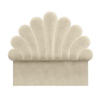 CABECERA EMILY MAVISAC PLAZA KING COLOR MARFIL - ULTRA CUERO