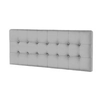 CABECERA VANILLA MAVISAC PLAZA QUEEN COLOR PLATA - TELA