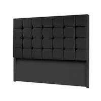 CABECERA CUBES MAVISAC DOS PLAZAS COLOR NEGRO - TELA