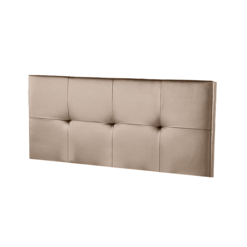 CABECERA POLIPIEL CRETA MAVISAC PLAZA QUEEN COLOR BEIGE - TELA