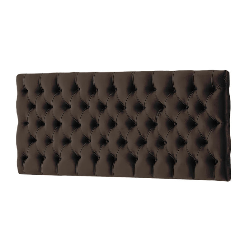 CABECERA MAJESTIC MAVISAC DOS PLAZAS COLOR CHOCOLATE - TELA
