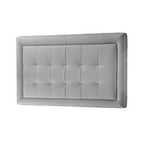 CABECERA SQUARE MAVISAC PLAZA KING COLOR PLATA - TELA