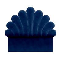 CABECERA EMILY MAVISAC PLAZA KING COLOR AZUL NOCHE - TELA