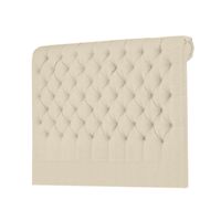 CABECERA LINEN MAVISAC PLAZA QUEEN COLOR MARFIL - ULTRA CUERO