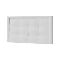 CABECERA ALEXA MAVISAC PLAZA KING COLOR BLANCO - ULTRA CUERO