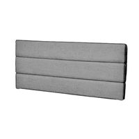 CABECERA ABRAHAM MAVISAC PLAZA QUEEN COLOR PLATA - TELA