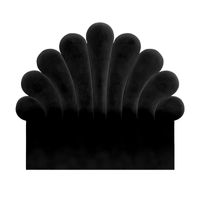 CABECERA EMILY MAVISAC DOS PLAZAS COLOR NEGRO - TELA