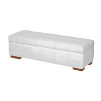 BAUL BROTON MAVISAC DOS PLAZAS COLOR BLANCO - ULTRA CUERO