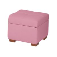 BAUL ARDECO MAVISAC PEQUEÑO COLOR ROSADO - TELA
