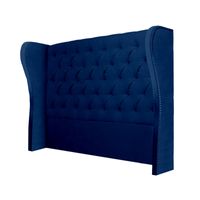 CABECERA SAFIRO MAVISAC PLAZA QUEEN COLOR AZUL NOCHE - TELA