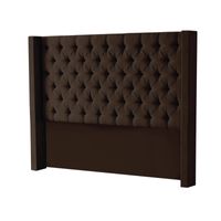 CABECERA MASTER REY MAVISAC PLAZA QUEEN COLOR CHOCOLATE - TELA