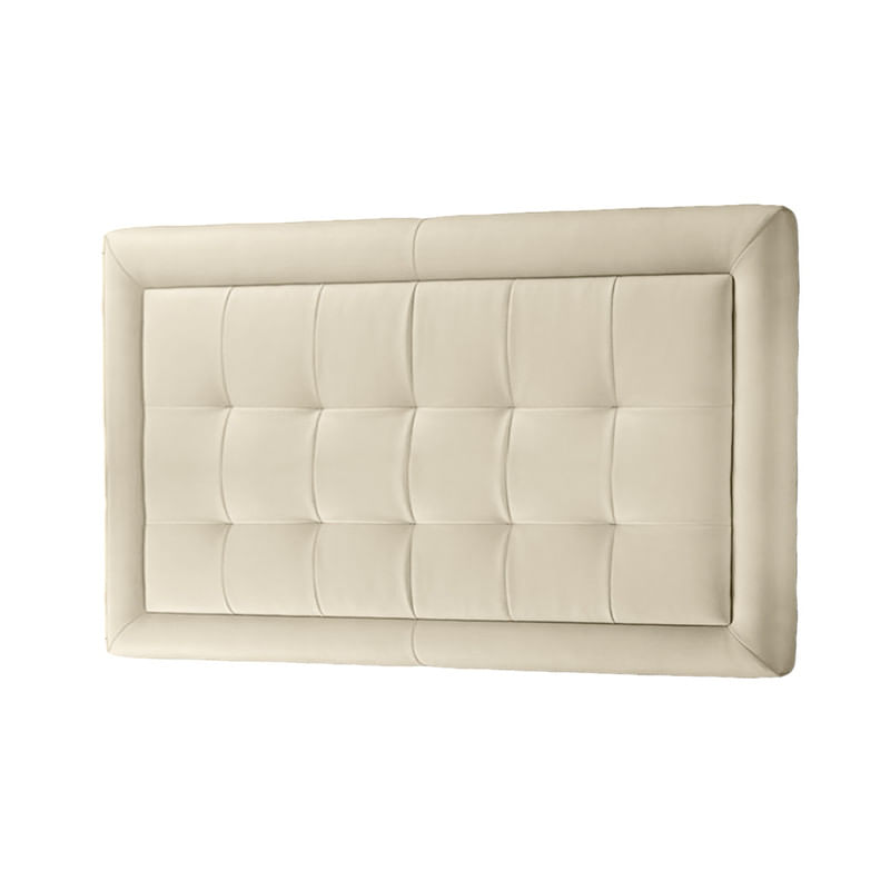 CABECERA SQUARE MAVISAC PLAZA KING COLOR MARFIL - ULTRA CUERO